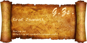 Graf Zsanett névjegykártya